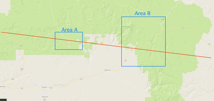 Prairie City Area Map